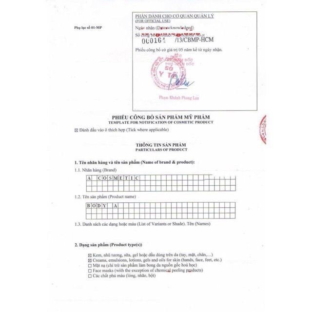 Kem Body Mềm Nước Hoa 2020 Acosmetics | BigBuy360 - bigbuy360.vn