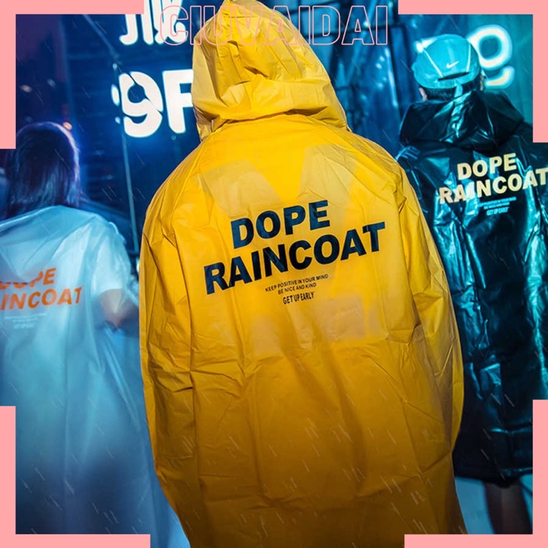 Áo mưa măng tô 1 người teen Dope Raincoat bao ngầu thái lan