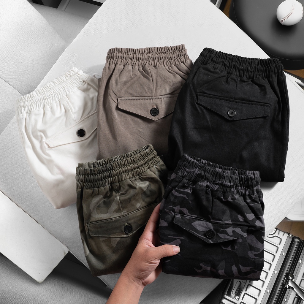 Quần short nam camo PARIS CI Chất Kaki Thoải Mái, Màu Trẻ Trung, Cá Tính