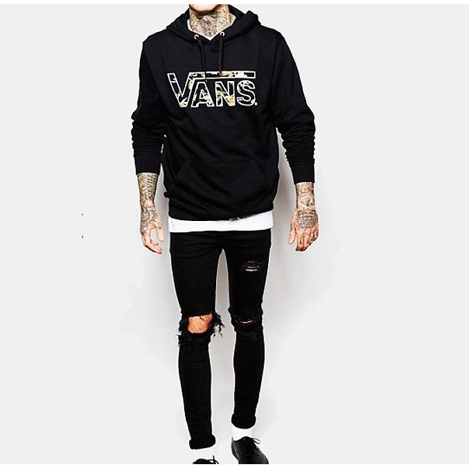[Hàng Nhập] Áo hoodie TheBlack Vans 100% cotton chất shop cực dễ phối layer
