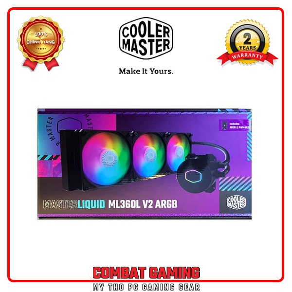 Tản Nhiệt Nước CPU COOLER MASTER MASTERLIQUID ML360L V2 ARGB (Hỗ trợ Socket LGA 1700 CPU Intel thế hệ 12)