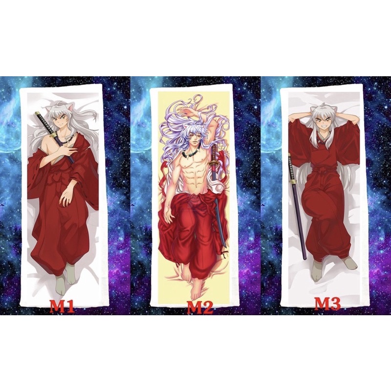 Gối ôm dài anime Inuyasha quỷ dạ xoa 40cmx1m ruột bông Hàn quốc