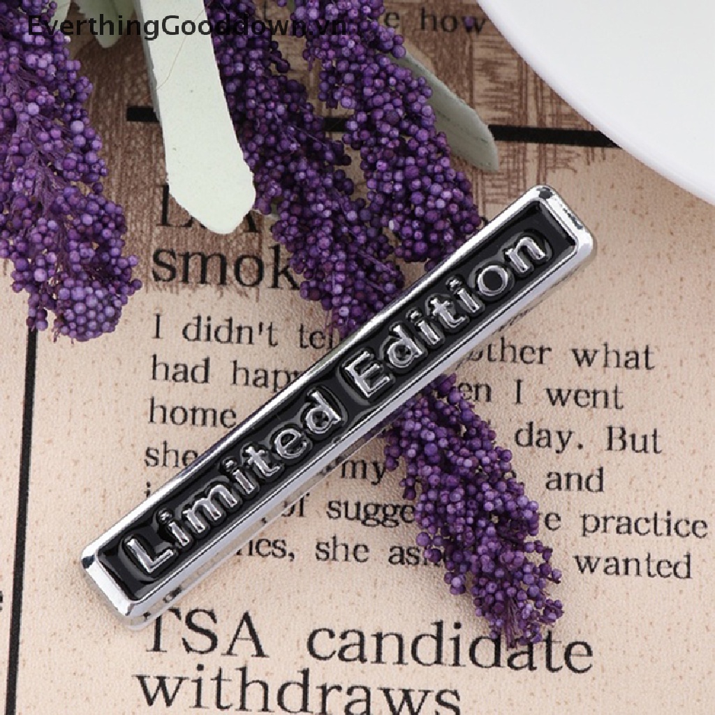 Đề Can 3D Bằng Kim Loại Mạ Crom Phiên Bản Giới Hạn Trang Trí Xe Hơi / Mô Tô