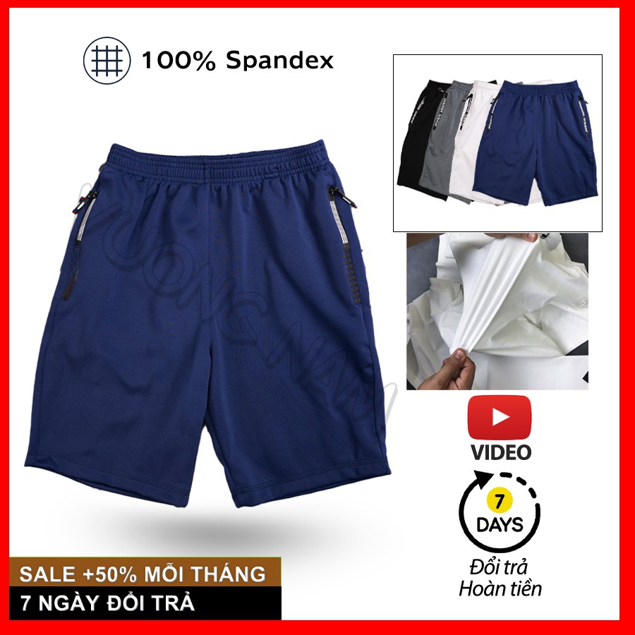QUẦN ĐÙI NAM MẶC NHÀ, QUẦN NGẮN NAM THỂ THAO VẢI THUN CO GIÃN 4 CHIỀU SIZE 50kg - 75kg | BigBuy360 - bigbuy360.vn