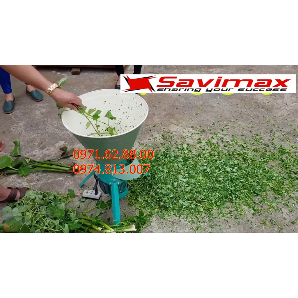 Máy băm cỏ voi, rau, lục bình dạng phễu tiện lợi giá rẻ