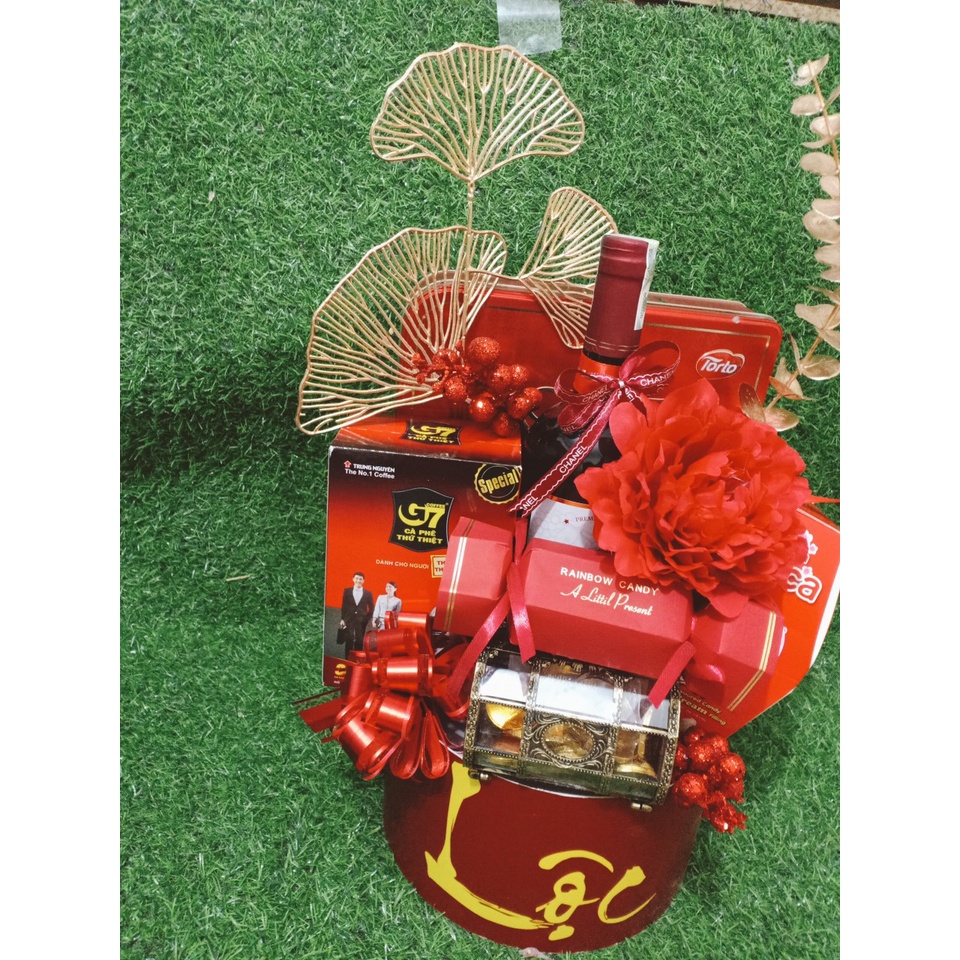 giỏ quà tết - lẵng quà tết - khay quà tết - trụ tròn quà tết khay quà tết 2022 - setup theo nhu cầu | BigBuy360 - bigbuy360.vn
