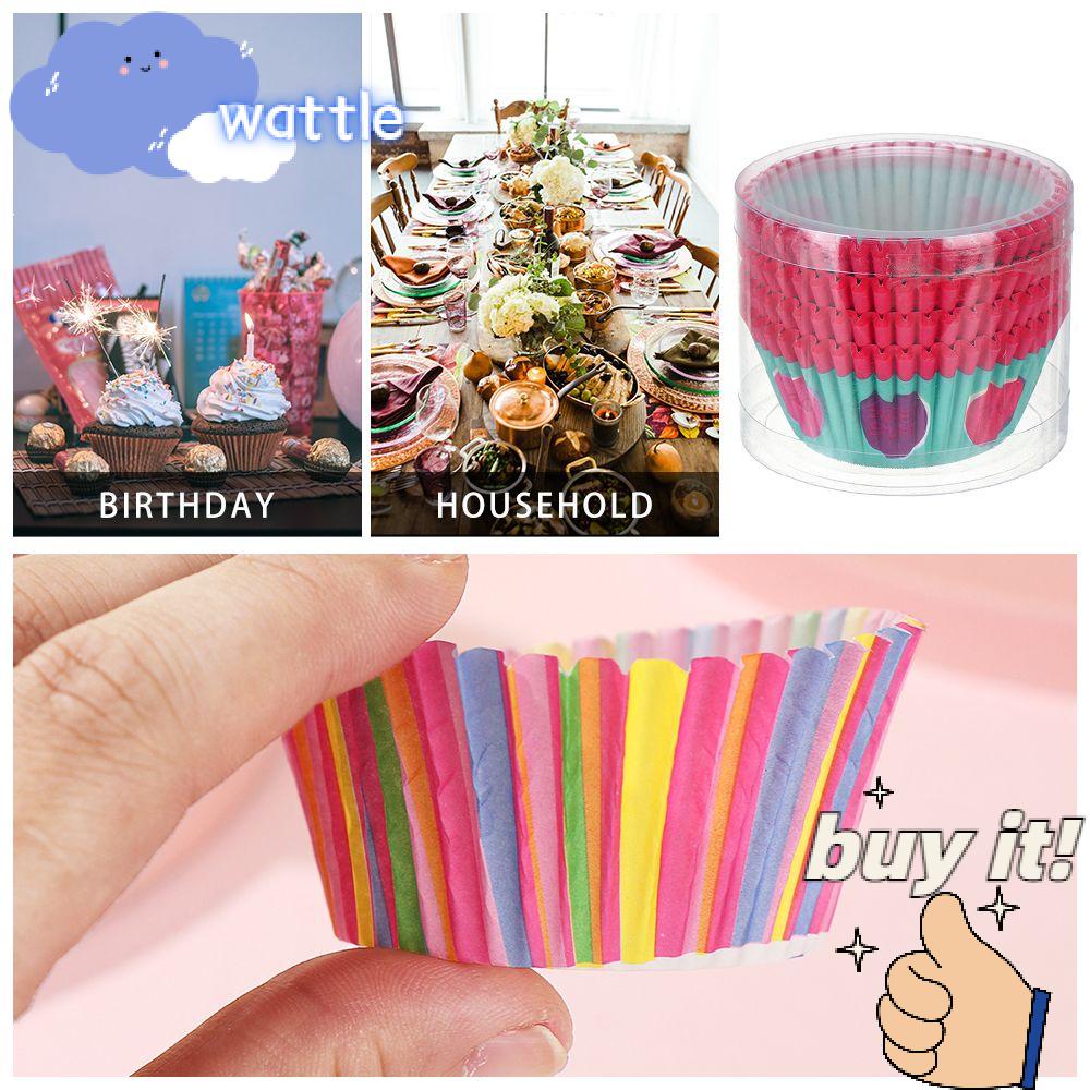 100 Giấy Gói Bánh Muffin Tiện Dụng Cho Nhà Bếp Ốp