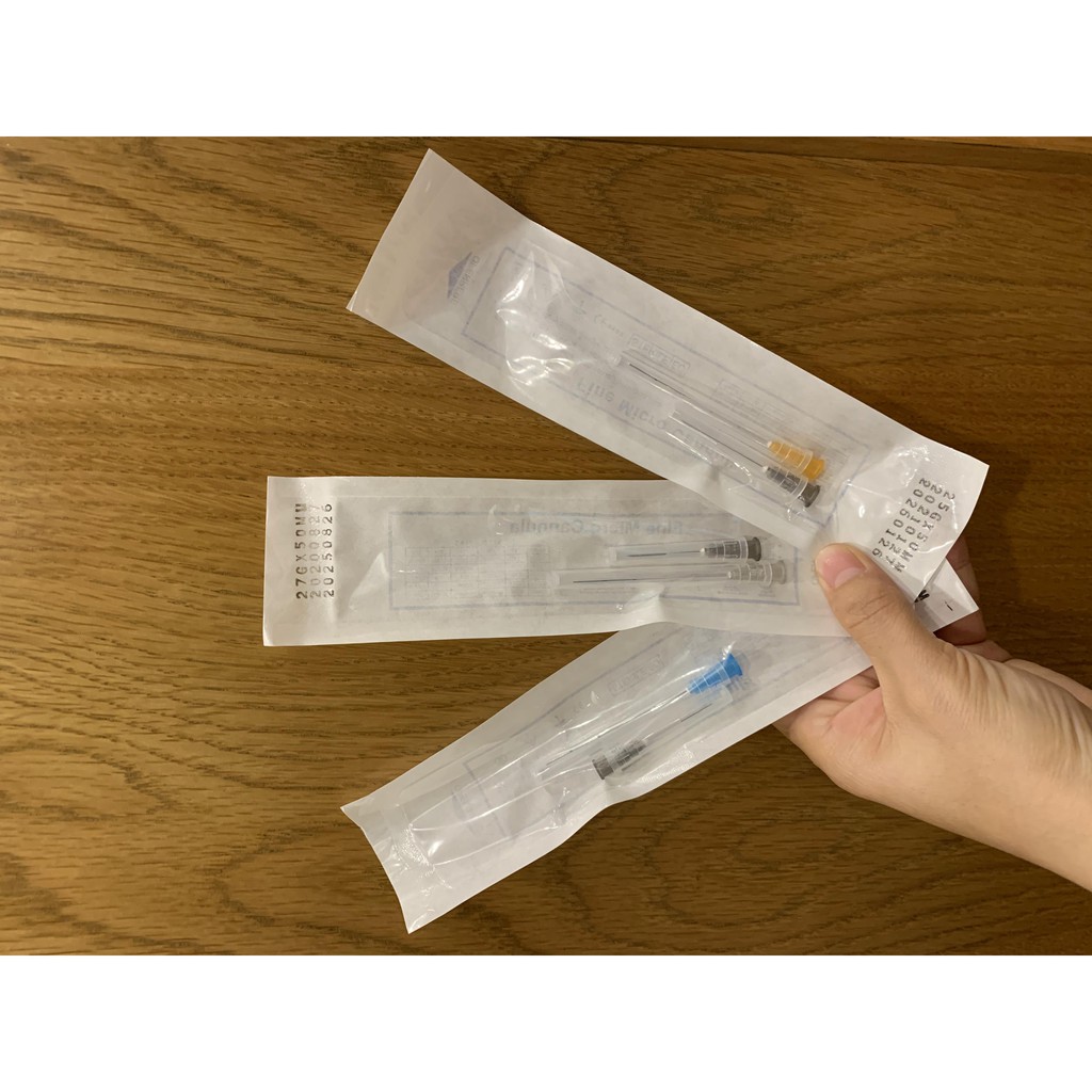 1 Kim canula 23G - 25G - 27G dùng trong thẩm mỹ