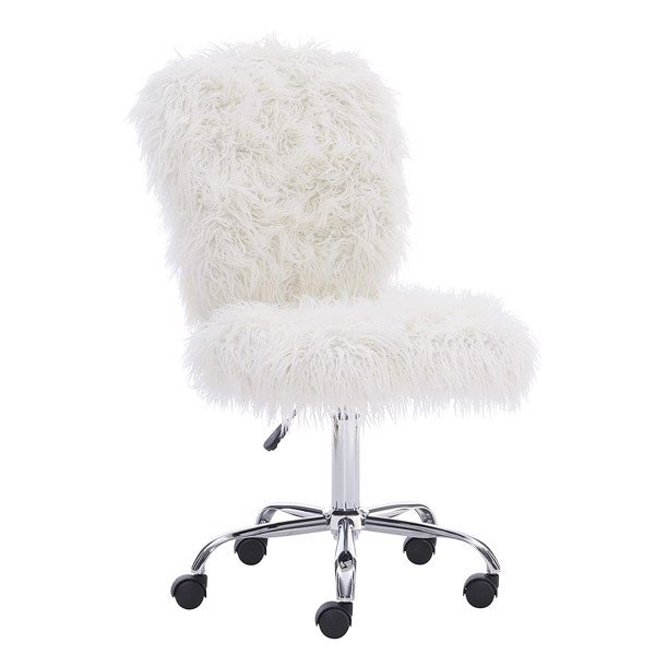 Ghế xoay lông vũ trang trí góc phòng làm việc