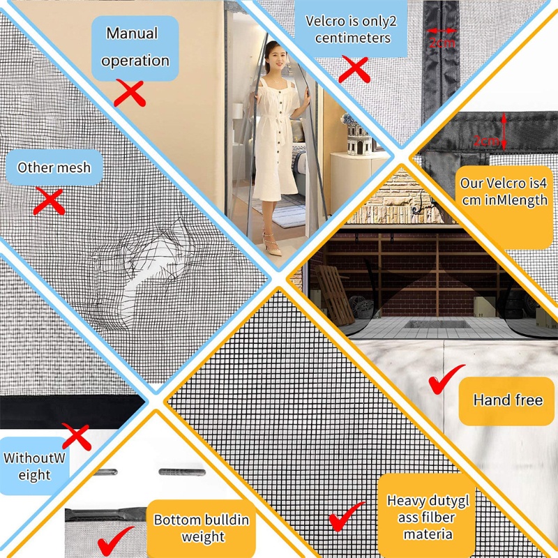 Rèm Cửa Lưới Tự Động Đóng Cỡ Lớn Mosquito