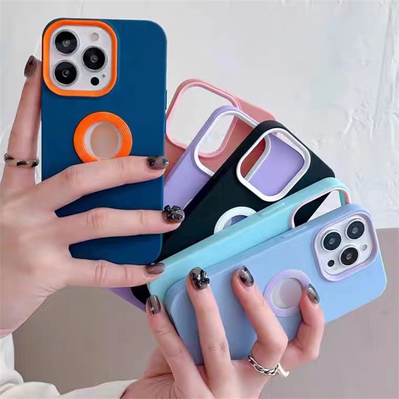Ốp Điện Thoại Silicon Mềm Màu Kẹo Chống Sốc Cho IPhone 13 12 11 Pro Max XS Max XR X 8 7 Plus