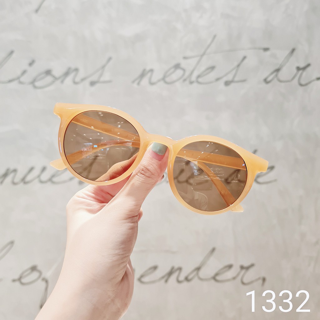 Kính mát nữ LILYEYEWEAR thời trang hàn quốc  kính râm nữ tròn chống UV400 l1332