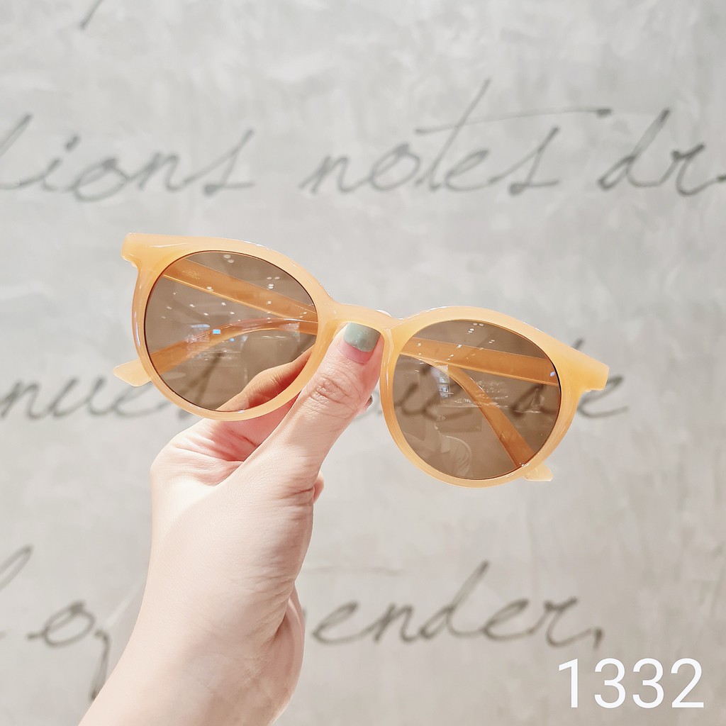 Kính Mát Nữ Thời Trang Hàn Quốc L1332 - Kính Râm Nữ Tròn Chống UV400 Lilyeyewear