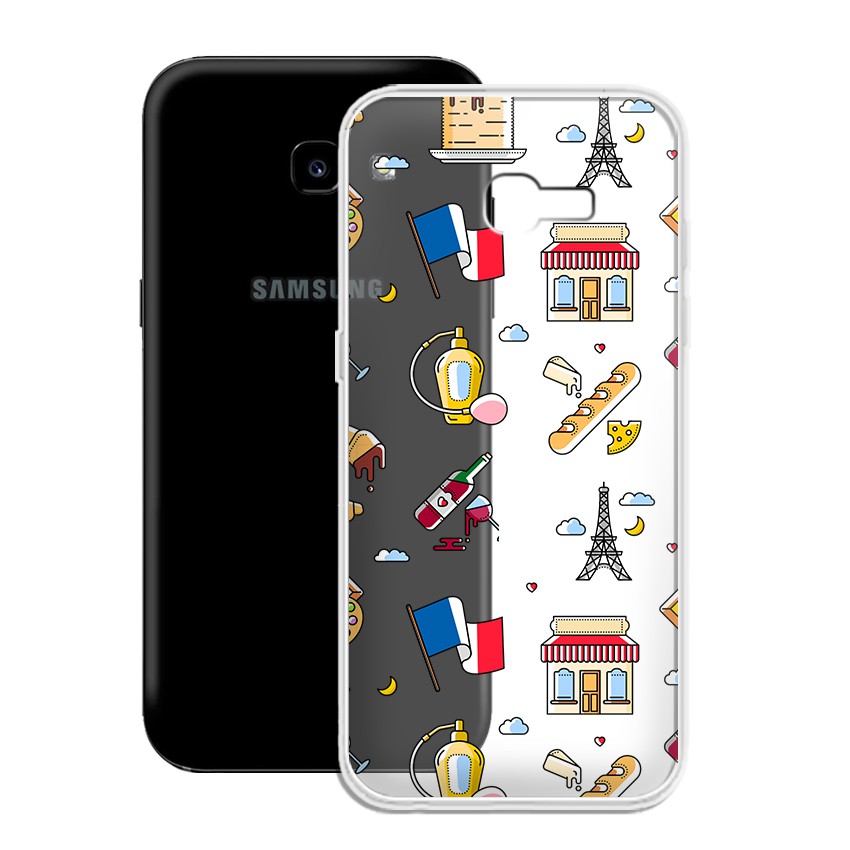 Ốp lưng Samsung Galaxy A3 2017 / A320 in họa tiết du lịch các nước tranh phong cảnh mùa hè - 01020 Silicone Dẻo