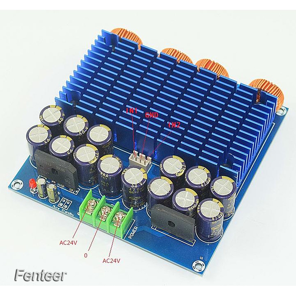 Bảng Mạch Khuếch Đại Âm Thanh Hifi Class D 2 Kênh TDA8954 Stereo AMP 420W * 2