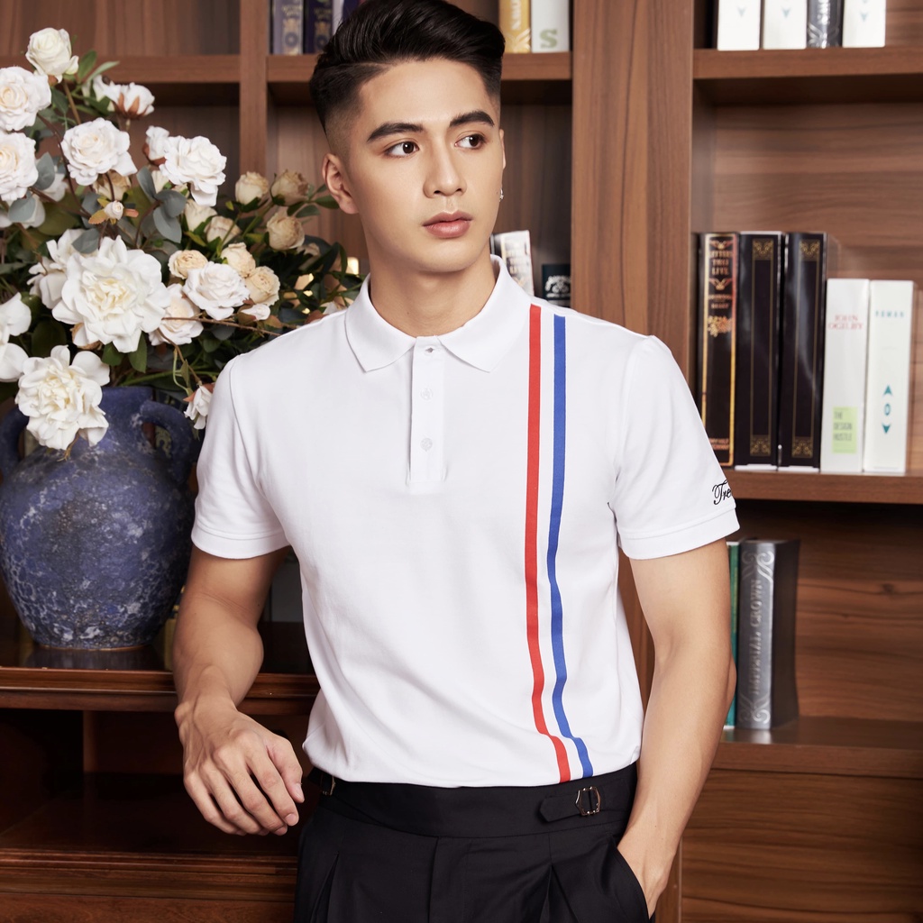 Áo Polo nam kẻ sọc vải cá sấu Cotton xuất xịn, chuẩn form,sang trọng và đẳng cấp Trend Boss