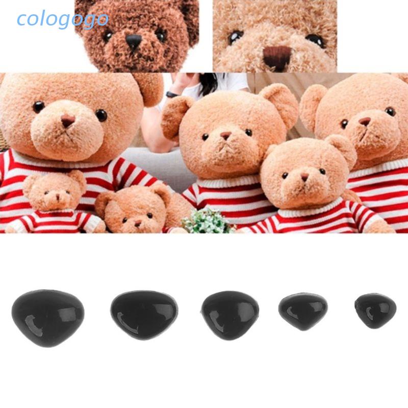 Set 100 mắt mũi nhựa nhiều màu sắc an toàn cho búp bê gấu bông