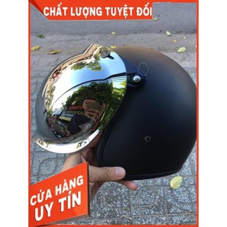[Hàng Loại A]  Kính bubble gắn mũ 3/4 ( Sản phẩm không bao kèm mũ )