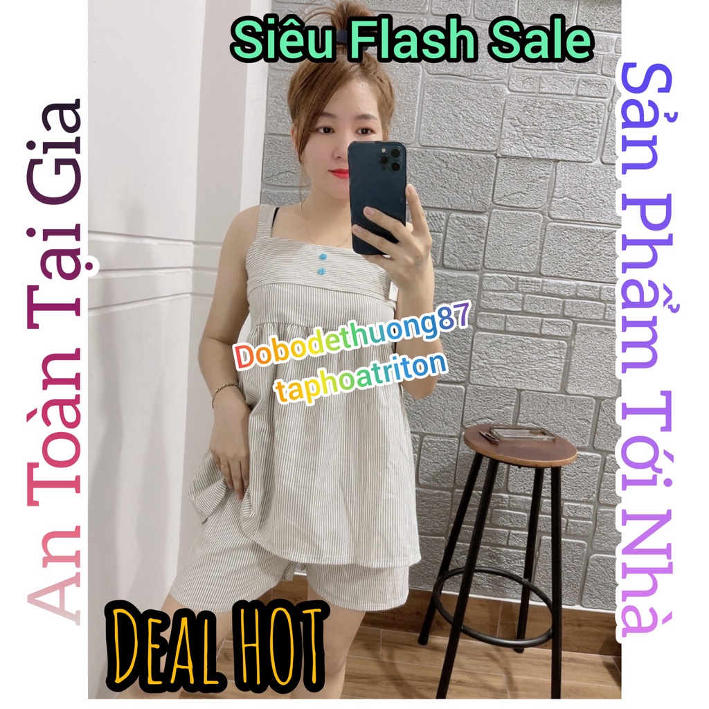 [SIÊU SALE] Đồ Bộ Mặc Nhà Nữ, Đồ Bộ Ngủ Nữ, Bộ Ngủ Nữ Caro siêu cưng M1 kiểu Baby Doll Áo dây Quần ngắn Kate Thoáng mát | BigBuy360 - bigbuy360.vn