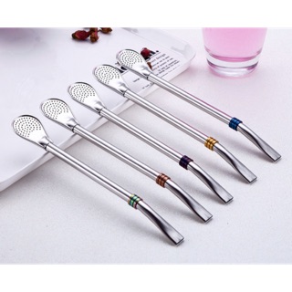 Ống Hút Muỗng Đa Năng Inox 304 Có Hộp Đựng Và Cọ Rửa