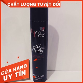 Gôm xịt tóc kenlox 400ml tặng lượccòn hàng