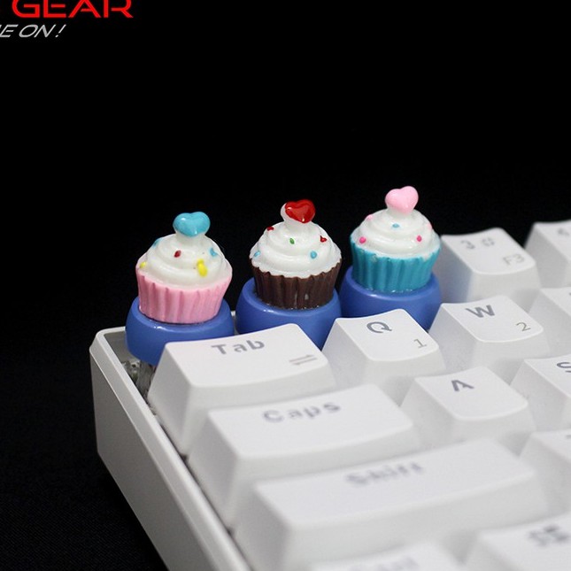 Keycap lẻ hình bánh cupcake siêu dễ thương( Keycap Artisan )