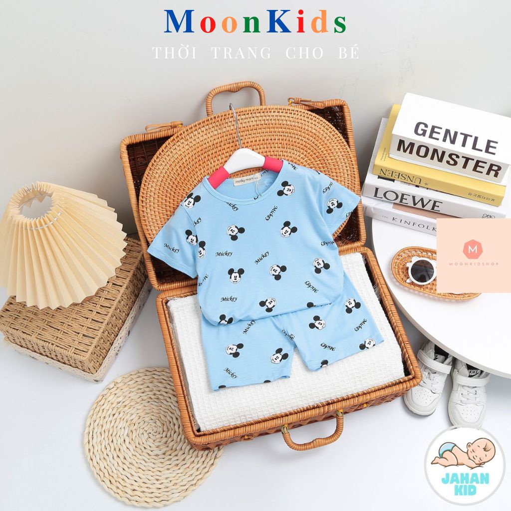 Bộ Đùi Minky Mom Cho BéThun Lạnh 100%bộ hè bé trai,bé gái 6-18kg