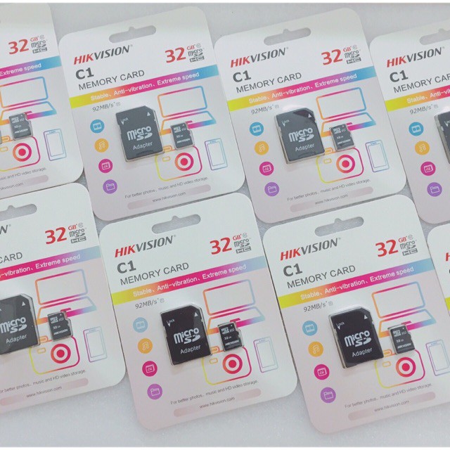 Thẻ Nhớ Camera Micro SD Hikvision 32Gb/64gb/128gb Class 10 - Bảo Hành 2 Năm -Hàng Chính Hãng Chuyên Dụng Cho Camera | BigBuy360 - bigbuy360.vn