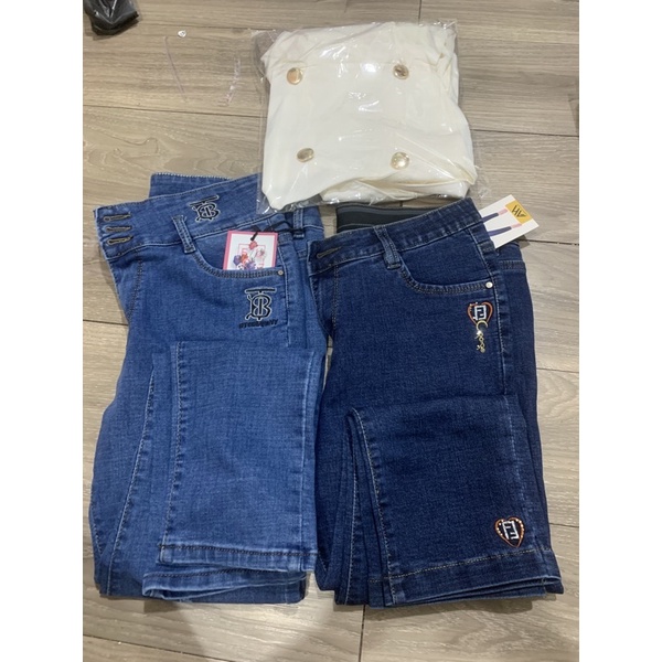 combo 2 quần jean 1 áo lụa