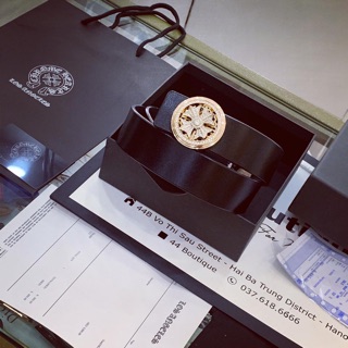 Thắt lưng chromehearts mặt xoay FULL ĐÁ
