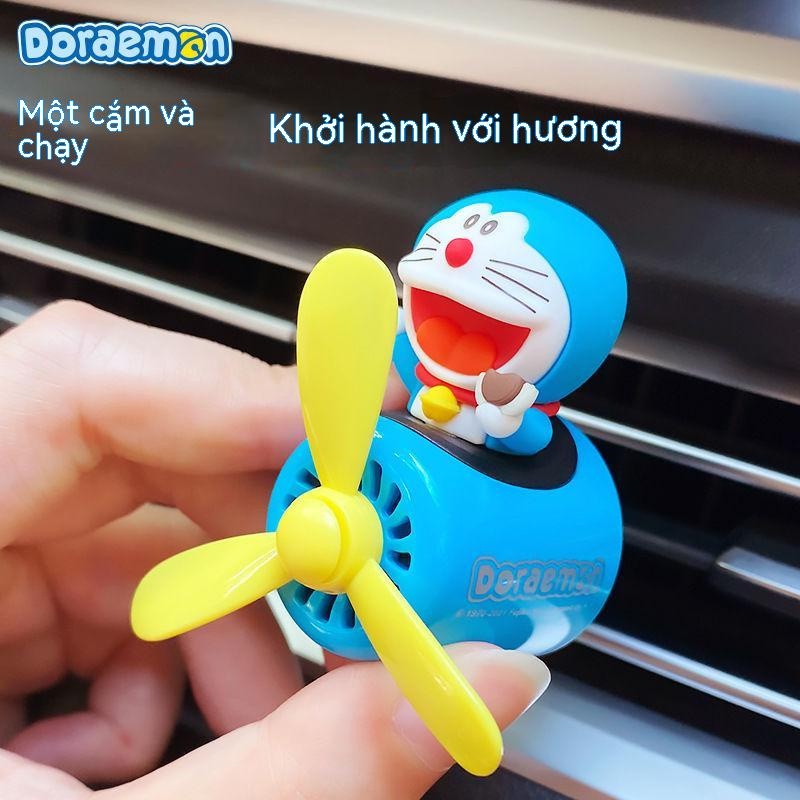 Quạt Gắn Lỗ Thông Gió Xe Hơi Hình Doraemon Sáng Tạo đồ trang trí xe hơi phim hoạt hình trang trí phi công dễ thương