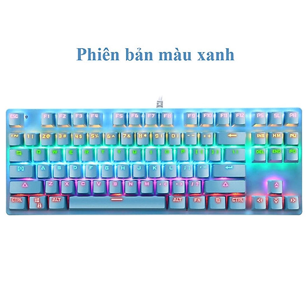 BÀN PHÍM CƠ MÁY TÍNH K550 PRO LED RGB 10 CHẾ ĐỘ TỰ ĐỔI MÀU, BÀN PHÍM CHUYÊN GAME,PHÍM ÊM, ĐỘ NẢY CAO - AnPhuStore