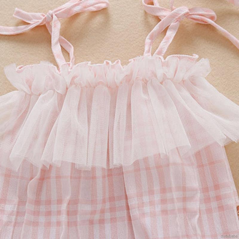 Bộ áo liền quần không tay + băng đô dễ thương cho bé gái từ 0-24 tháng tuổi