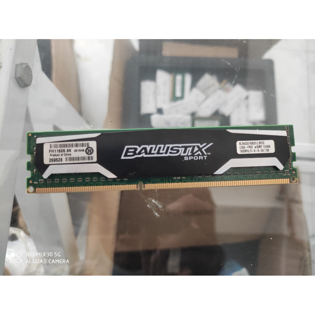 Ram PC DDR3 4Gb, ram tản nhiệt hiệu Crucial Ballistix