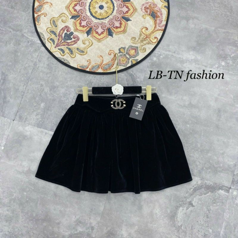 Chân Váy Nhung Xòe Đính Thương Hiệu ..X .. { Bán Sỉ } | BigBuy360 - bigbuy360.vn