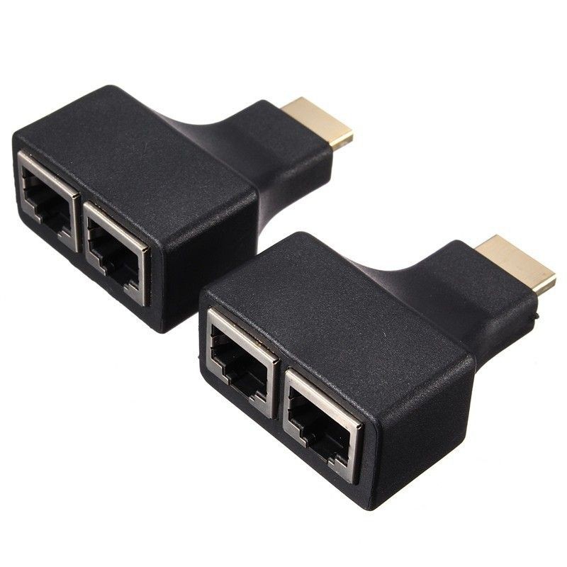 Nối dài dây HDMI qua 2 Dây Mạng Cổng RJ45 HDMI Extender 30m