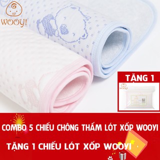 Combo 6 tặng 1 khăn tắm xô sợi tre wooyi | mua 6 khăn tắm tặng 1 khăn