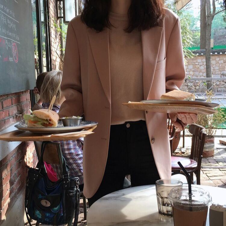 Áo Khoác Nữ Cỡ Lớn Phong Cách Hàn Quốc Hợp Thời Trang Blazer Nữ