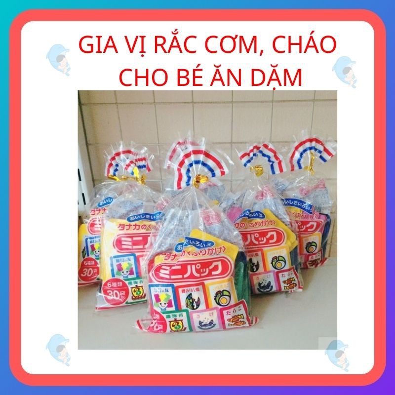 Gia Vị Rắc Cơm Cháo Của Nhật Cho Bé Ăn Dặm Thêm Thích Thú Gói 75gr (30 gói 6 vị)