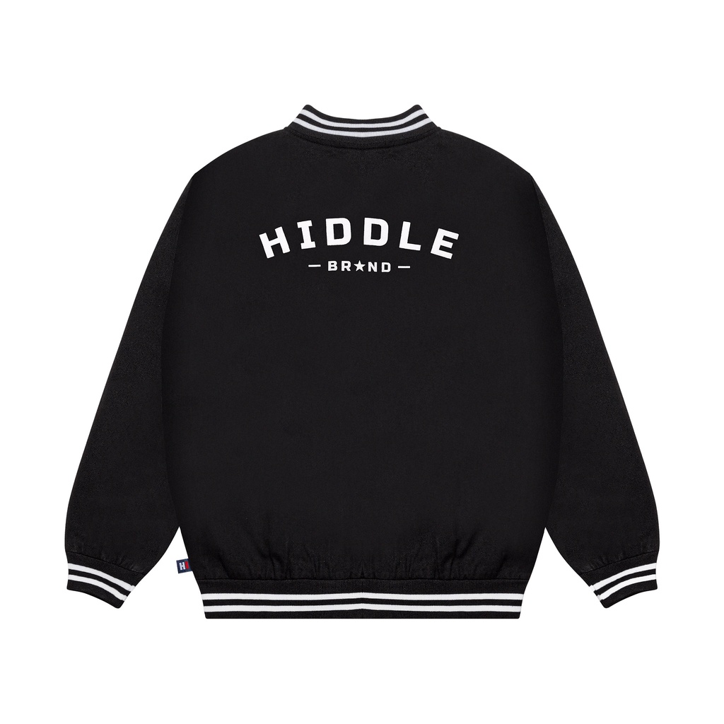 Áo khoác nam bomber Varsity vải kaki 2 lớp dày dặn nút bấm chắc chắn HIDDLE 266212