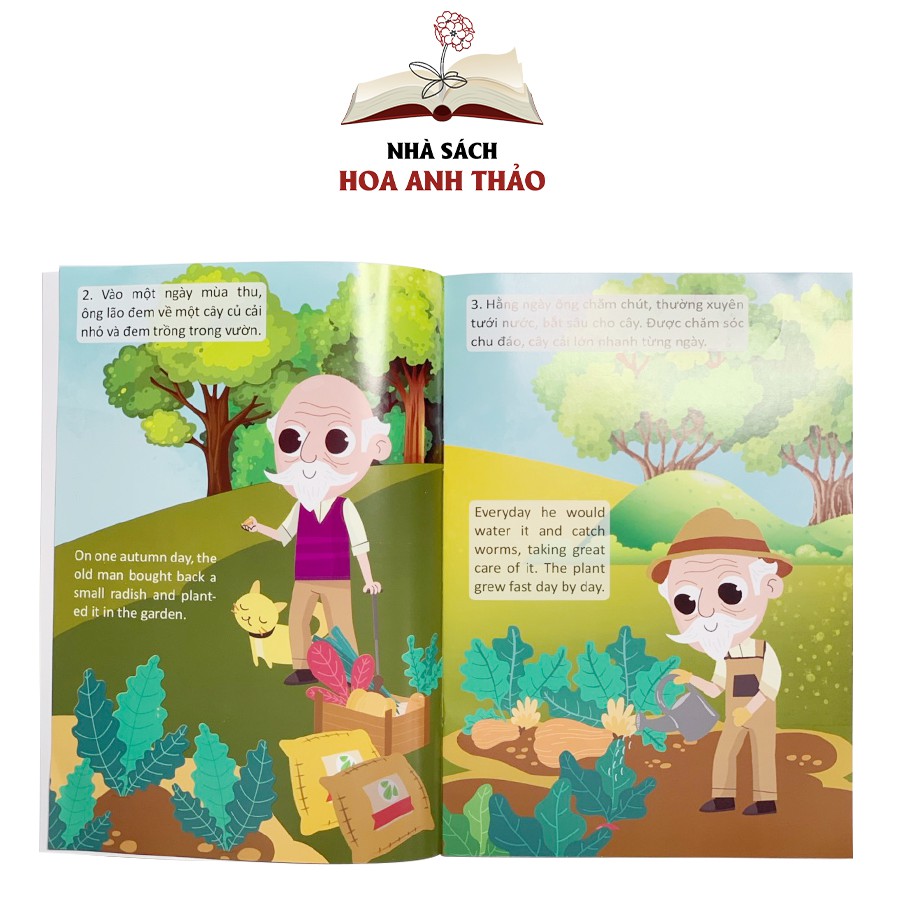 Sách - Truyện tranh thiếu nhi song ngữ Việt Anh chọn lọc cho bé (bộ 10 quyển)