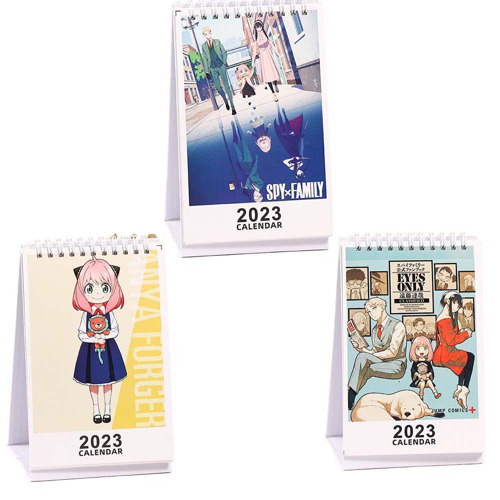 Lịch Để Bàn 2023 Có Giá Đỡ Bằng Giấy In Hình Anime