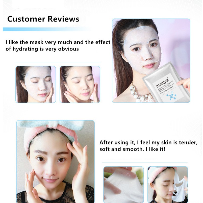 [Hàng mới về] Mặt Nạ Lụa Protein Dưỡng Ẩm Làm Trắng Da Image