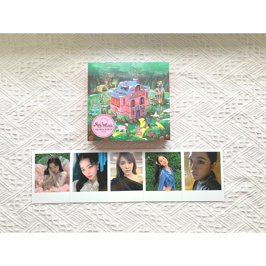 Ảnh album photocard Red Velvet scrapbook scrap finale nguyên seal The Reve festival day 3 Irene Seulgi Wendy card