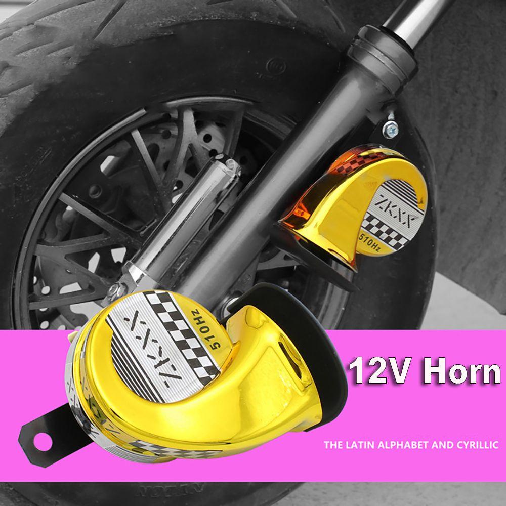 EUCA Còi Điện 12V Hình Ốc Sên Nhiều Màu Dễ Lắp Đặt Cho Xe Hơi Xe Máy