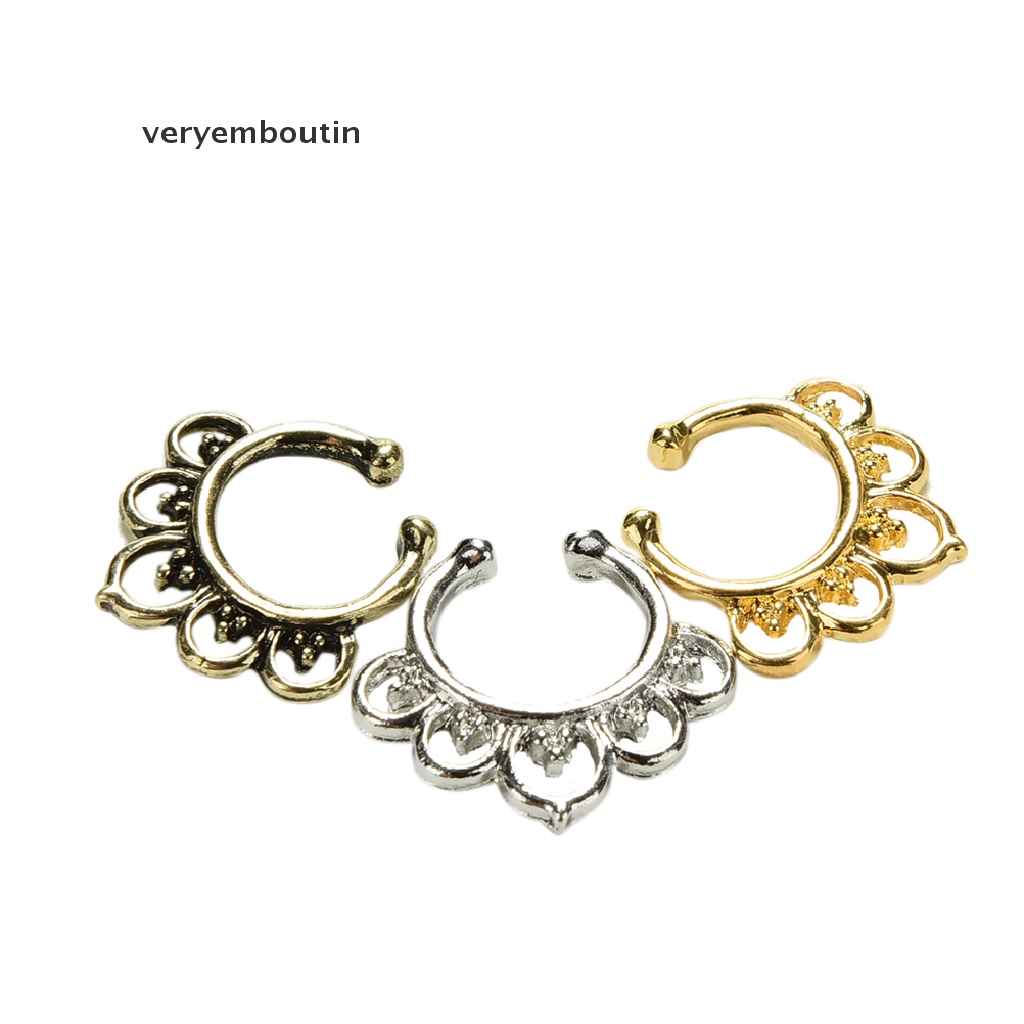 in Fashion Fake Septum Nose Rings Faux Piercing Nose Hoop Nose Studs Body Jewelry n