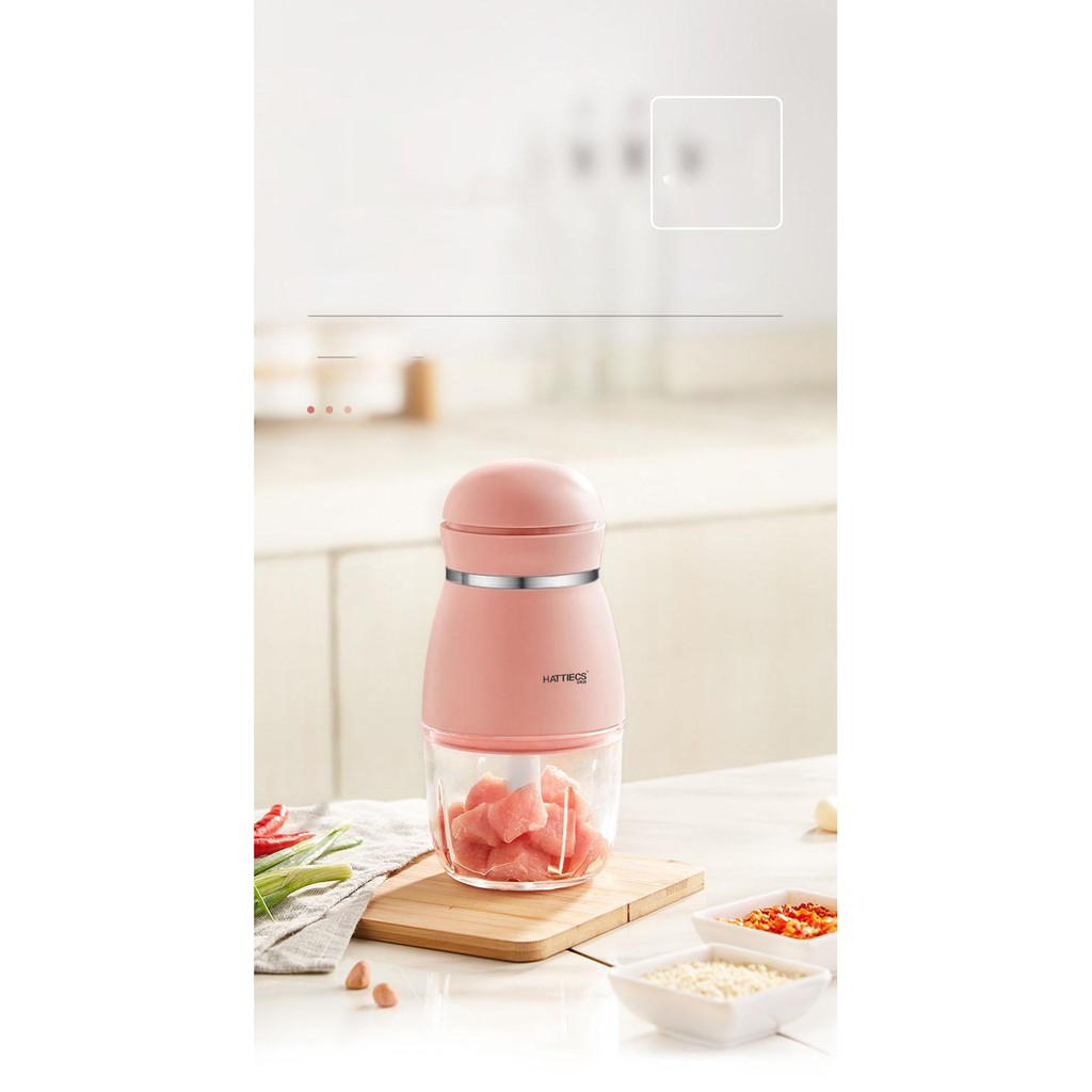 Máy Xay Đá, Xay Sinh tố, Xay Thịt, Xay Rau Đa Năng cối thuỷ tinh Hattiecs