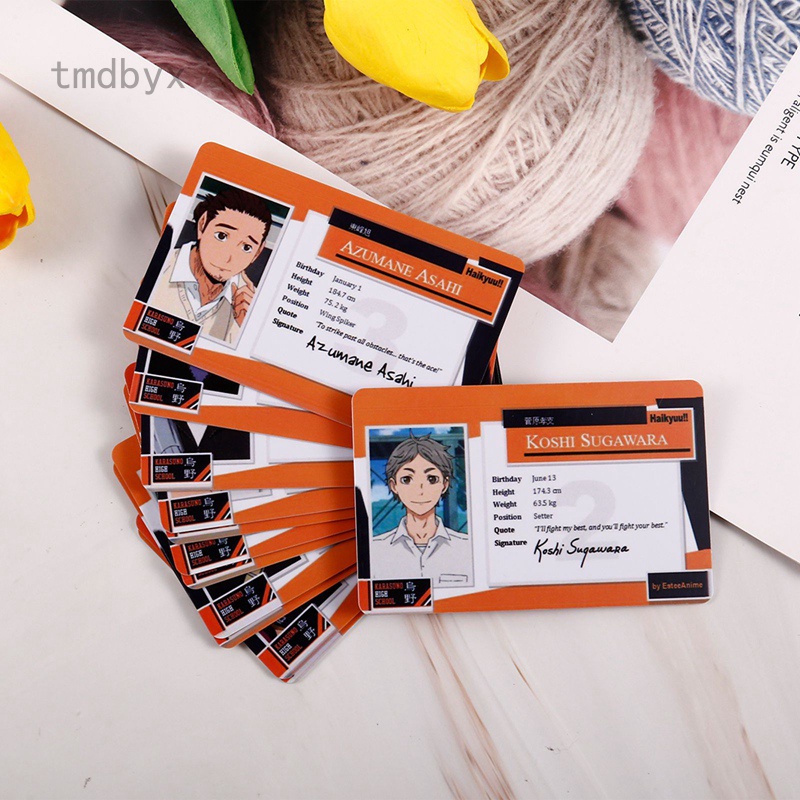 Thẻ hình nhân vật anime haikyuu 8.5*5.5cm
