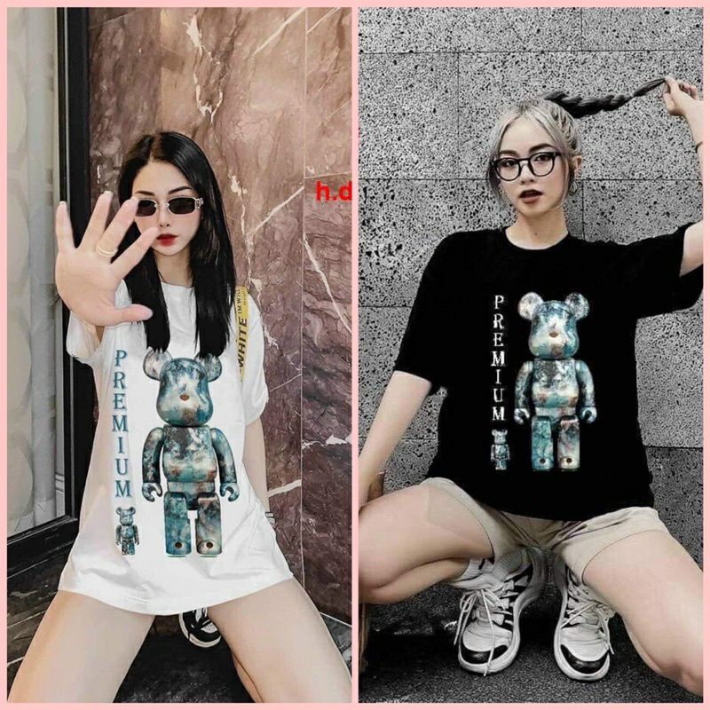 [FREESHIP ĐƠN TỪ 50K] Áo Thun Nam Nữ Gấu Premium Streetwear Áo Phông Nam Form Rộng Basic Cotton Oversize