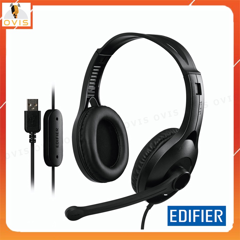 Edifier K800 - Tai Nghe Chụp Tai Kèm Micro Chống Ồn Cho Học Trực Tuyến, Tổng Đài Viên, Game Thủ